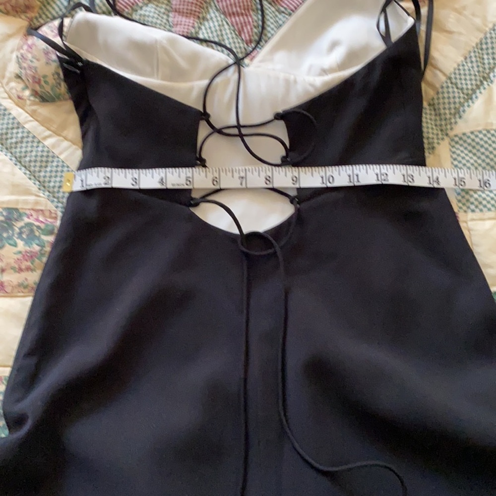 Jill Stuart Two Ply Cami Tie Back Hi Low Dress - Picture 9 of 9